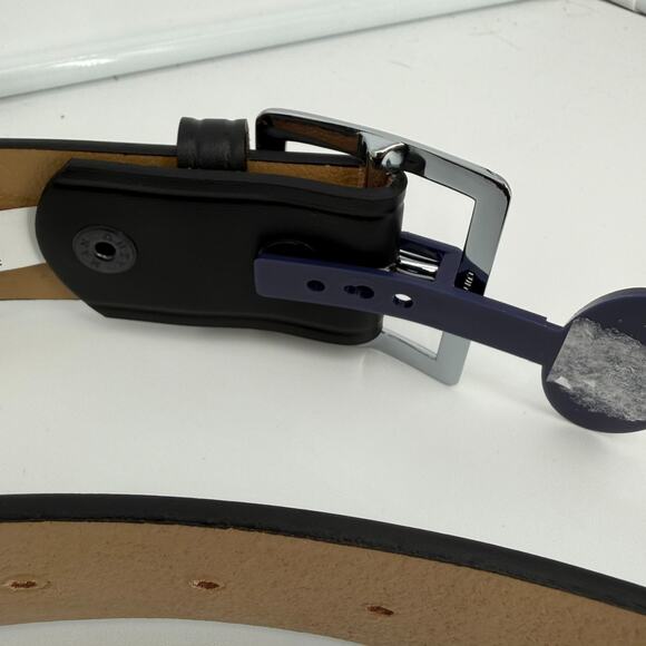 New Dutyman 1611 1-3/4" Black Plain Leather Garrison Belt Size 44 - Picture 5 of 5